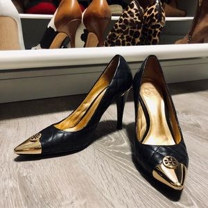 Tory Burch cap toe pumps